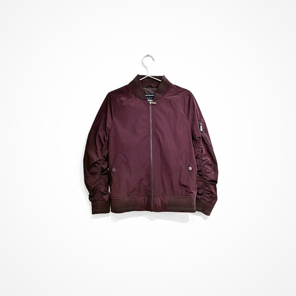 French Connection Plum Bomber Jacket - Picture 2 of 7